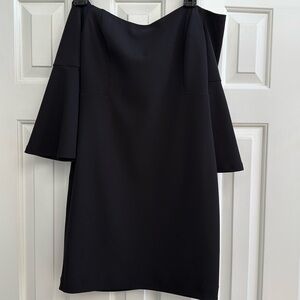 Cynthia Steffe Black off shoulder black dress-8